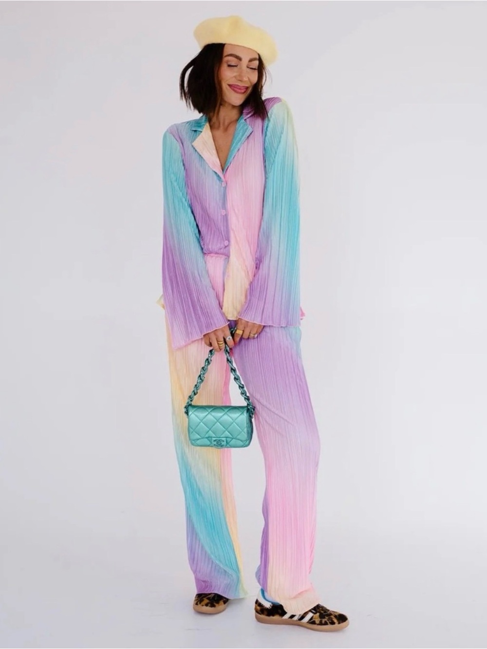 Dressed in LALA Rainbow
Plissé Set $152 MSRP